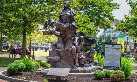 Unwavering Courage Tubman-Garrett Statue
