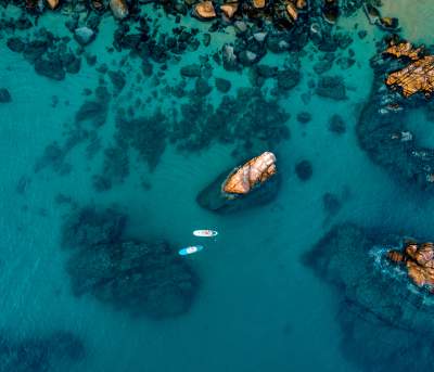 Paddleboarding Aerial Photo