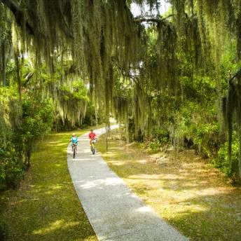 Biking on Jekyll Island, Georgia