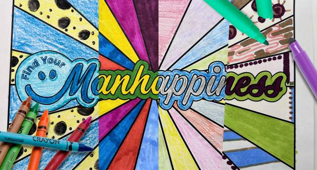 Manhappiness Coloring Page
