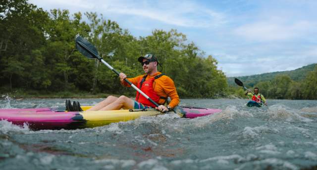 Kayaking with Twin River Outfitters