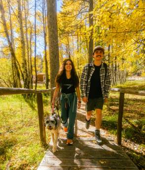 Hiking at Garden Creek Falls on Casper Mountain