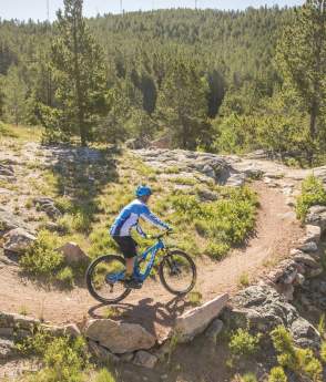Biking On A Trail Near Casper