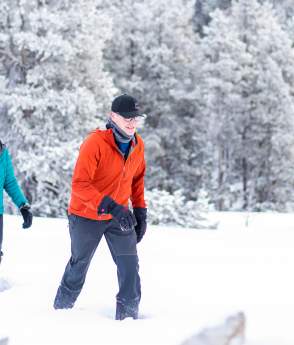 snowshoeing