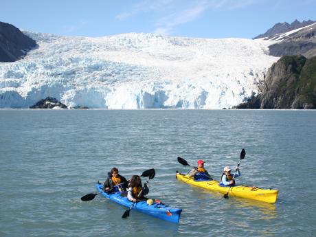 Kayaking at Kenai Fjords Glacier Lodge