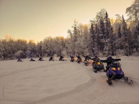Snowmobile Tours in Willow and on the Iditarod Trail!