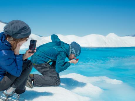 Drinking Glacier Water