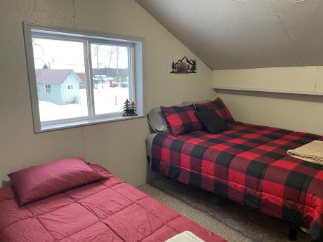 Cabin and bedroom interiors