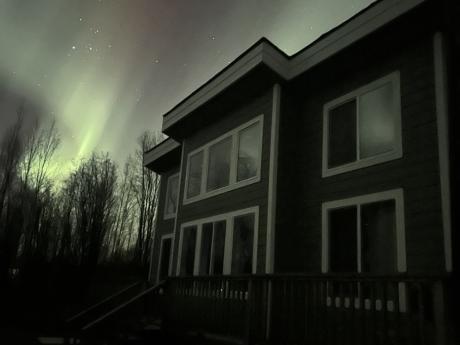 Northern Lights at Long Lake Chalet