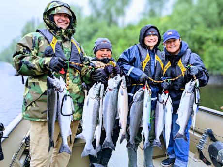 Coho Silver Salmon fishing Anchorage Fishing Mat-su Fishing Kids fishing river fishing