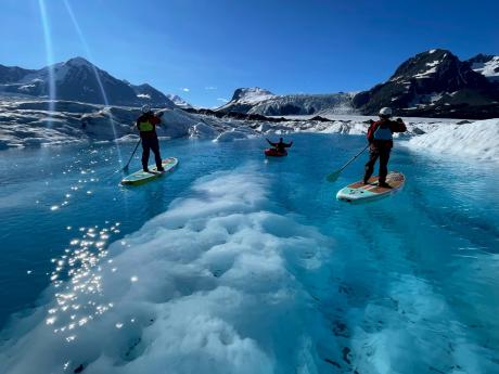 Paddle boards and pack rafts
