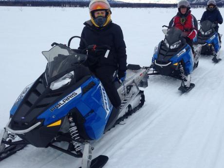 Guided snowmobile tours