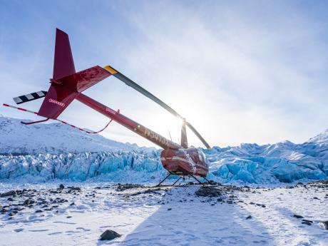 Winter Knik Glacier Landing