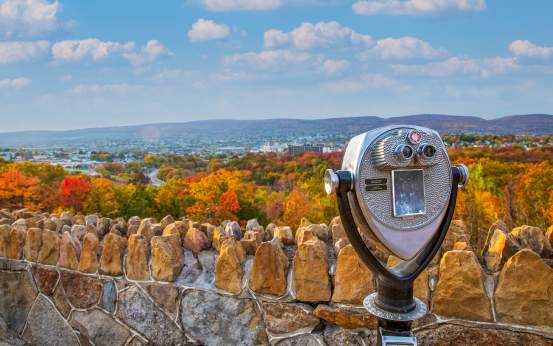 Fall Foliage at The Lookout in Scranton