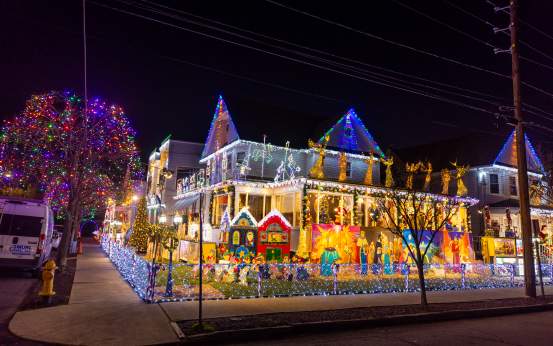 Christmas Lights House in South Scranton
