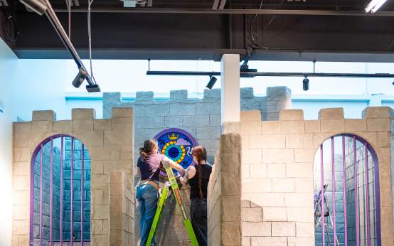 Museum Staff Working on the New Children's Area