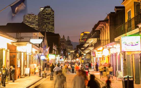 Bourbon Street at Night