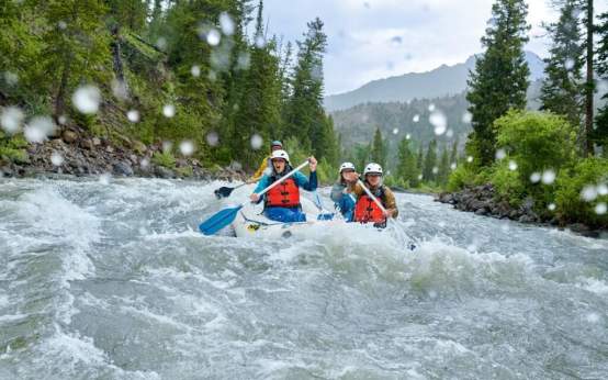 White water rafting North Fork Shoshone river
