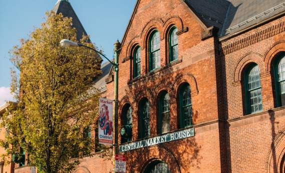 Central Market with Market District banner
