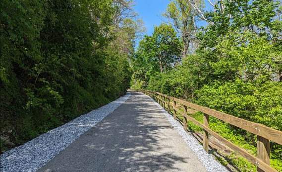 a view of the Hanover Trolley Trail