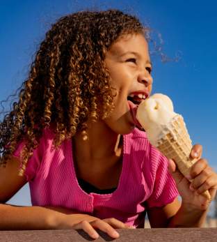 Eating Ice Cream in Ocean City, MD