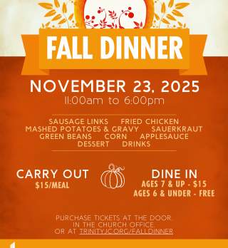 Trinity Lutheran Church & School Fall Dinner