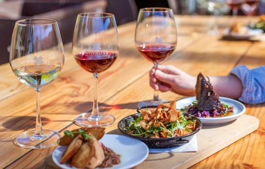 Wine tasting at Kinross