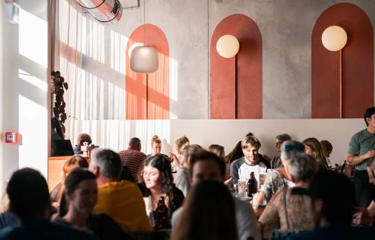 Diners enjoying authentic Mexican food at Paloma Taqueria in Wānaka