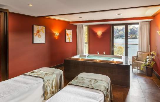 A lovely relaxation area in the eForea Spa at Hilton Queenstown