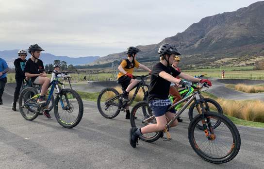 Boys at Hanley's Farm Pump Track