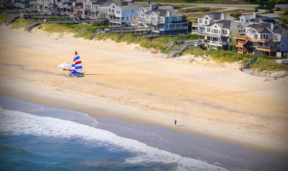 beach nags head aerial catamaran