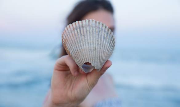 Girl Holding Shell