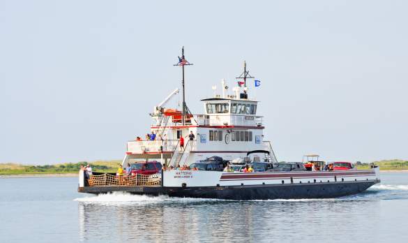 The Hatteras Ferry In The Outer Banks Of North Carolina