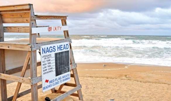 Life Guard Chair at Nags Head Beach in Outer Banks