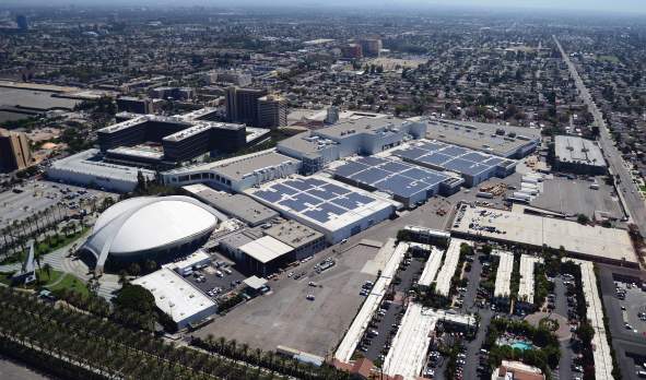 Solar Panels at Anaheim Convention Center