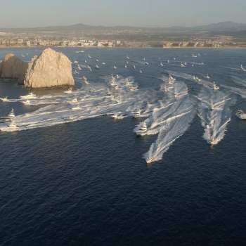 Yachts Leaving Shoreline