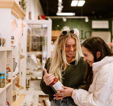 Girls shopping at Favorite Things in Downtown Effingham