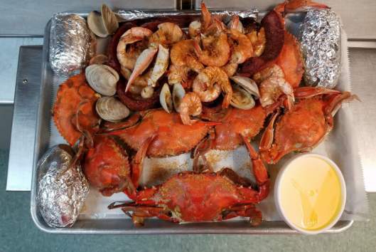 Washington Crab & Seafood Shack food
