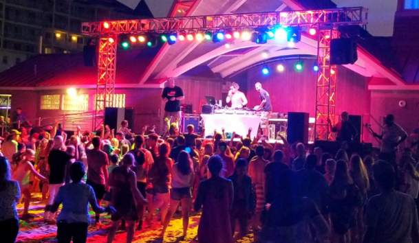 OC Beach Dance Parties With Fireworks