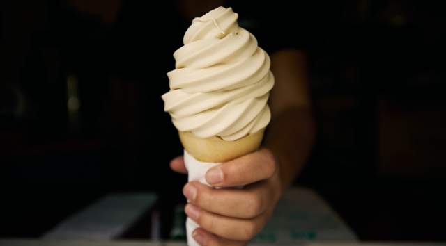 A soft-served ice cream referred to in Vermont as a Creemee