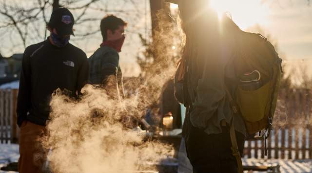 Maple Syrup Boiling