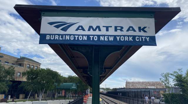 Amtrak station in Burlington Vermont