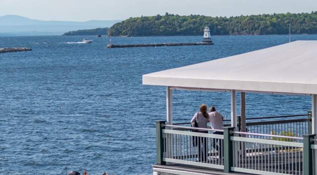 Views of Lake Champlain from Splash