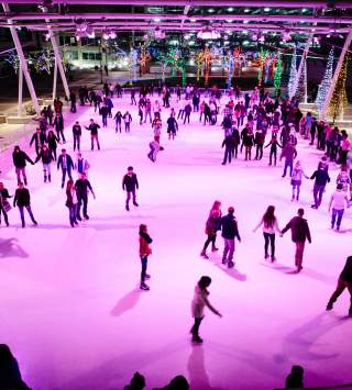 Ice Skating at Gallivan Center