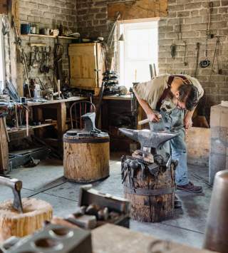 Blacksmith at This Is The Place Heritage Park