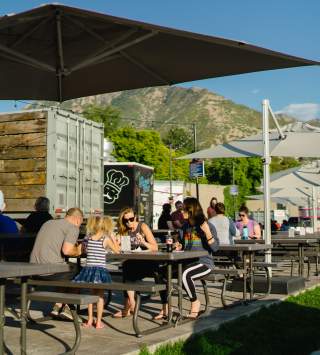 People Dining at SoHo Food Park
