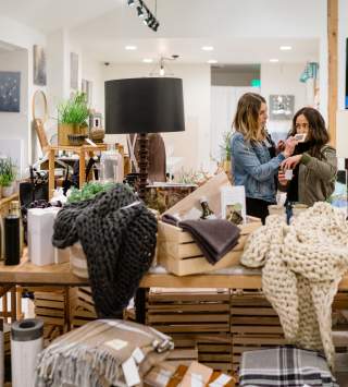 Couple shopping at Arte Haus Collectif
