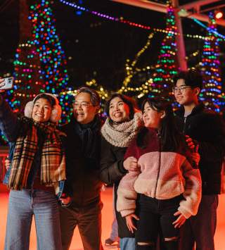 Winter Gallivan Center Ice Skating Rink