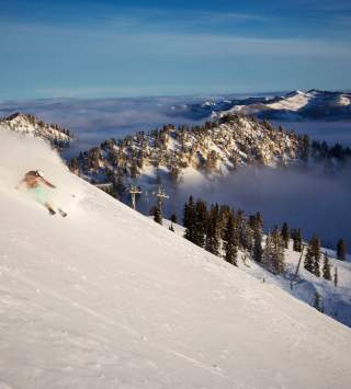 McKenna Peterson Skiing at Brighton Resort