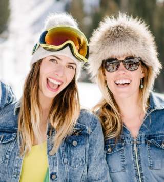 Skiers at Alta Ski Area